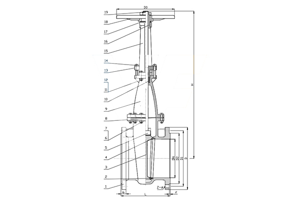 OS&Y Metal Seated Gate Valve